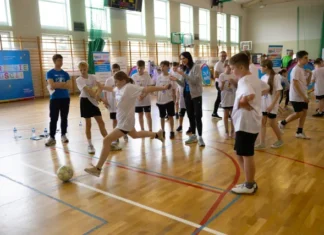 Odbyły się lekcje WF z Moniką Pyrek